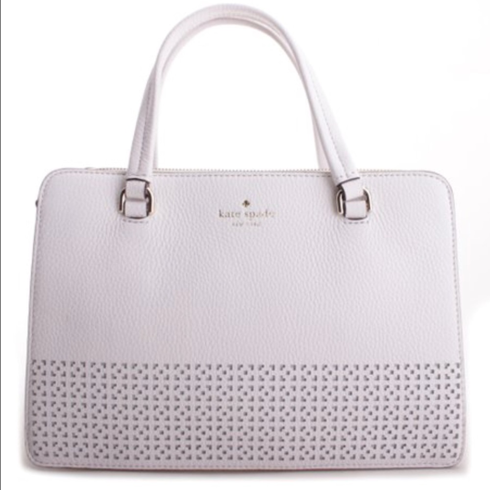 Kate Spade ♠️White Lise Wakefield Lane Leather Bag